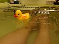 Binnen in bad met duckie